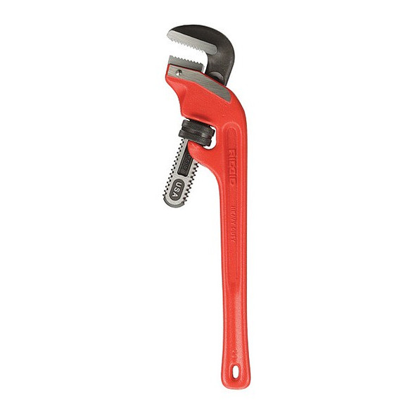 Ridgid 18" Heavy-Duty End Pipe Wrench, 2-1/2" Pipe Capacity, Red 31075