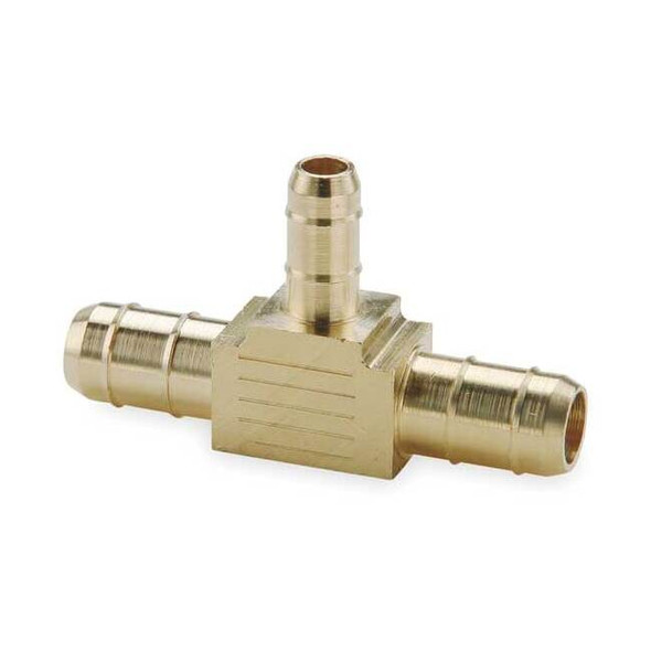 Parker 3/8" x 3/8" x 0.17" Barb Brass Union Tee 224-8-8-4