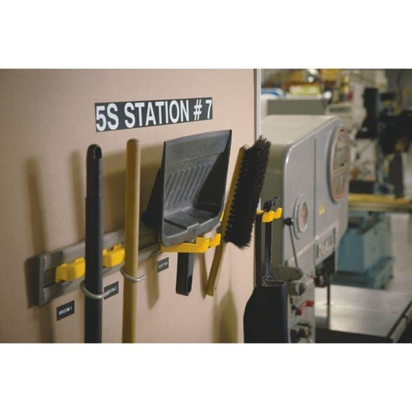 Dymo Label Tape Cartridge, Black-White, Labels-Roll: Continuous 18483