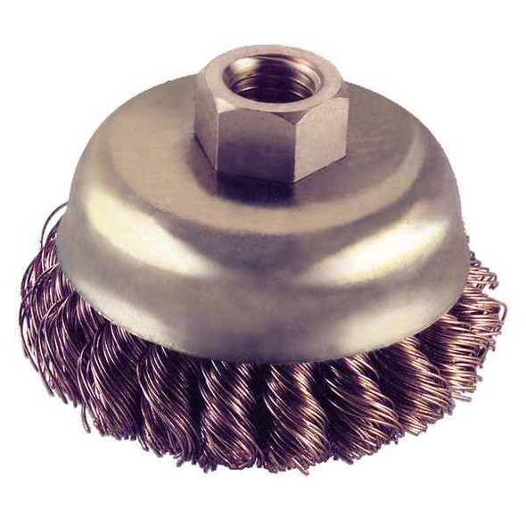 Ampco Safety Tools Knot Wire Cup Wire Brush, Threaded Arbor, 3" CB-30-KT