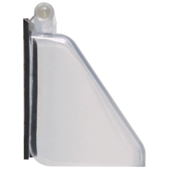 Keypad Cover, Polycarbonate, Flush Mount, 3 7/8 in W x 3 in H x 2 3/4 in D, Clear