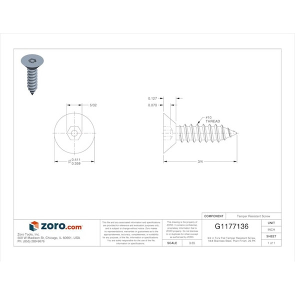 Tamper-Pruf Screws 51460