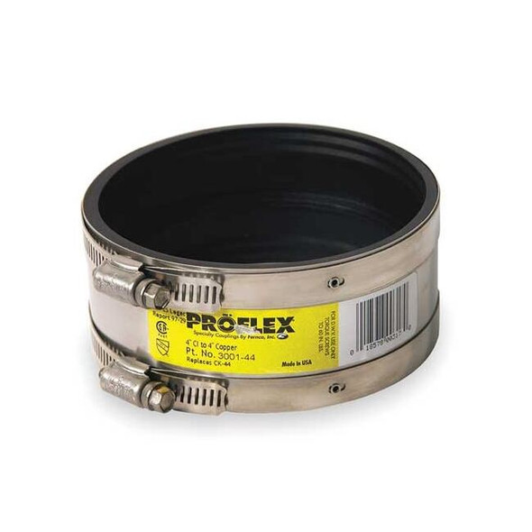 Fernco Shielded Coupling,For Pipe Size 4" x 4" 3001-44