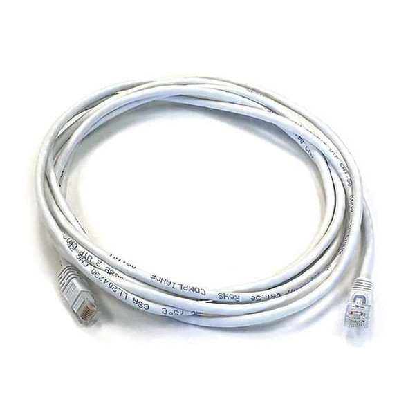 Monoprice Patch Cord,Cat 5e,Booted,White,10 ft. 3391