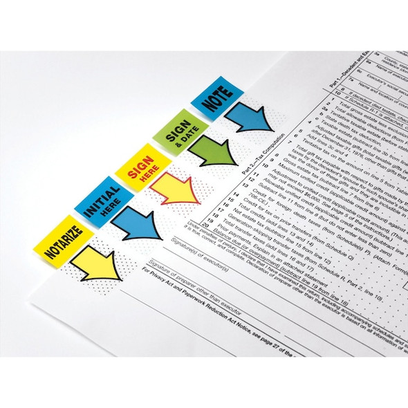 Post-It Sticky Flags,Sign Here,1x1-3/4 In,YW,PK2 680-SH2