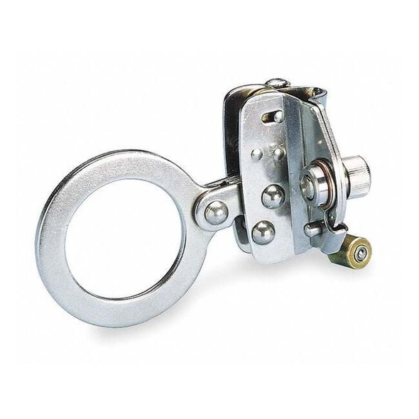Rope Grab, Stainless Steel, 310 lb., Silver, For Rope Size: 5/8 in
