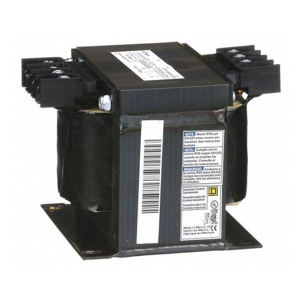 Square D Control Transformer, 500 VA, Not Rated, 120V AC, 240/480V AC 9070T500D1
