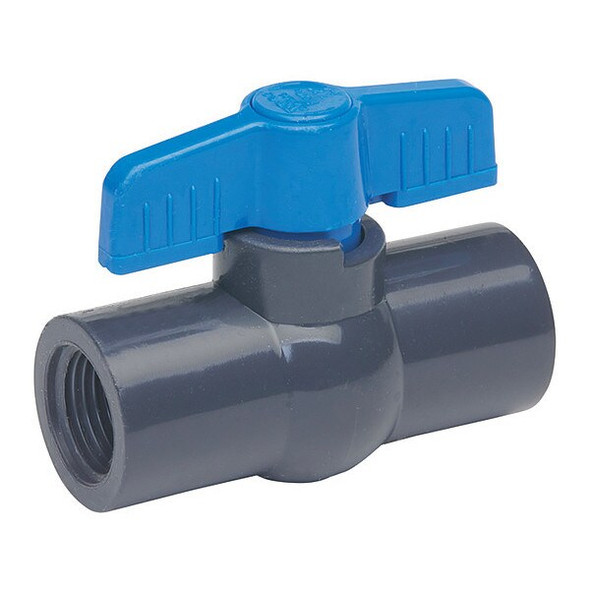 Manufacturer Varies 1/2" FNPT PVC Ball Valve Inline 107-133-NPG