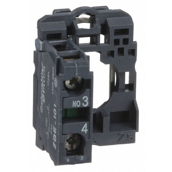 Schneider Electric Contact Block, Black, 1NO, 22 mm, ZB5 ZB5AZ101 Schneider Electric Contact Block, Black, 1NO, 22 mm, ZB5 ZB5AZ101