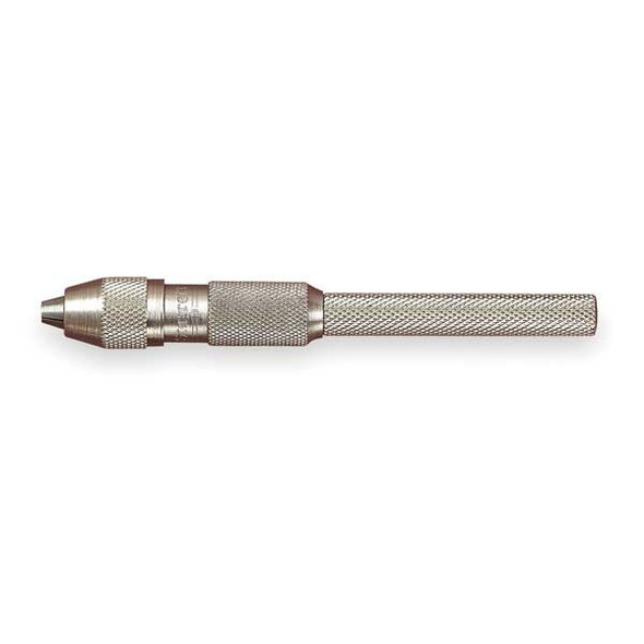 Starrett Pin Vise,0.050-0.125 In,Nickel Plated 162C