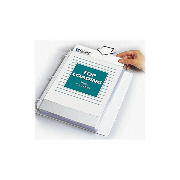 C-Line Products Sheet Protector,8 1/2" W,11" H,PK50 62038