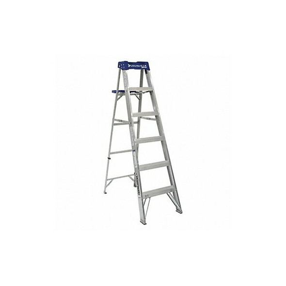 Louisville 6 ft Aluminum Stepladder, 250 lb Capacity AS2106