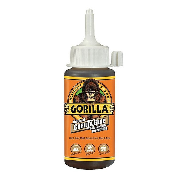 Gorilla Glue Instant Adhesive, Clear, 24 hr Full Cure, 0.1 oz, Tube 5000413
