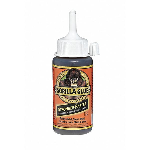 Gorilla Glue Instant Adhesive, Clear, 24 hr Full Cure, 0.1 oz, Tube 5000413