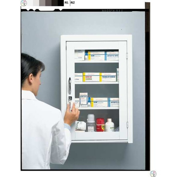 Durham Mfg Empty First Aid Cabinet,Steel,White 519-43-PD
