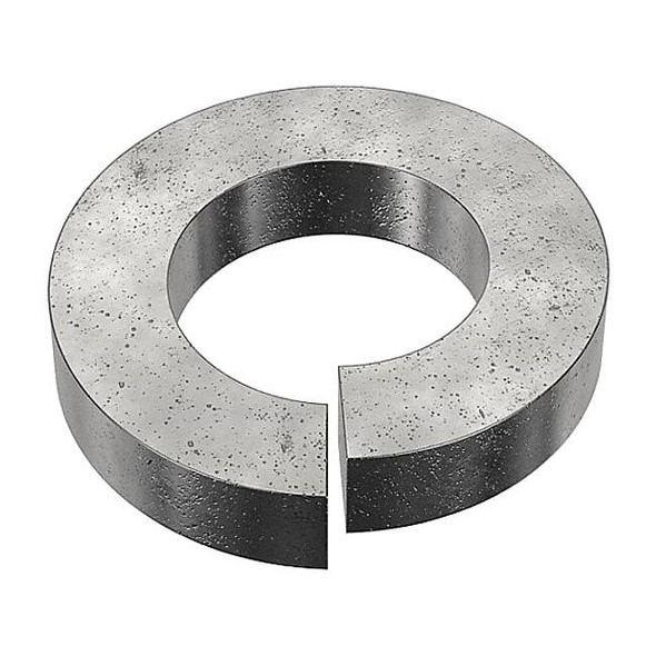 Split Lock Washer, For Screw Size M4 Steel, Black Oxide Finish, 100 PK