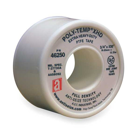 Anti-Seize Technology Thread Sealant Tape,3/4 In. W,520 In. L 46250