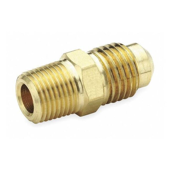 Parker Fitting, Straight, Brass, Flared 1/4 in, MNPT 1/4 in, PK10 48F-4-4