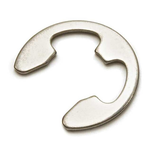 External-E E-Clip, Stainless Steel, Plain Finish, 25 PK