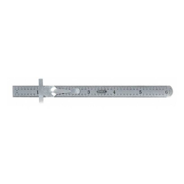 General Tools Flexible Steel Rule,6 In,SAE/Decimal 300/1