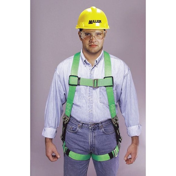 Duraflex Python(R) Full Body Harness, S/M, 400 lb., Mating Chest/ Mating Leg Straps, Back D-Ring