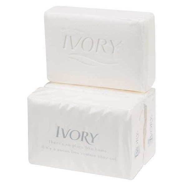 Ivory Body Soap, Fragrance Free, White, 3.1 oz, Deodorizing, Wrapped 12364