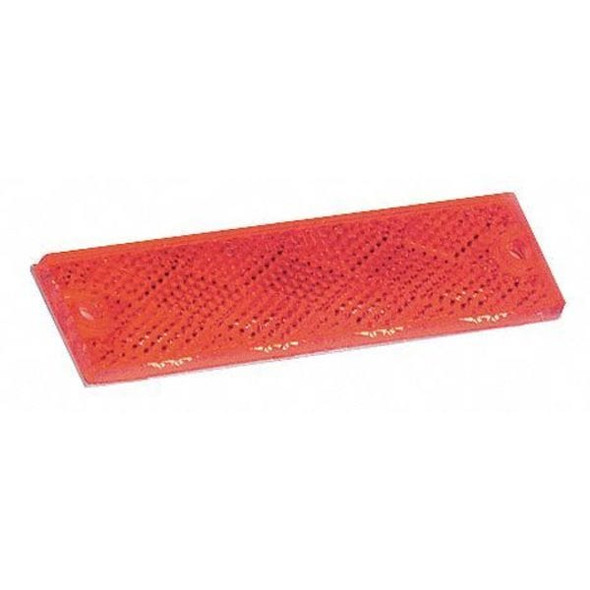 Grote Reflector, Mini, Stick-On, Red, Rectangle 40132