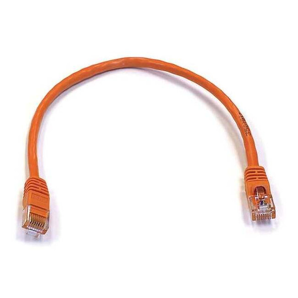 Monoprice Patch Cord,Cat 6,Booted,Orange,1.0 ft. 3412