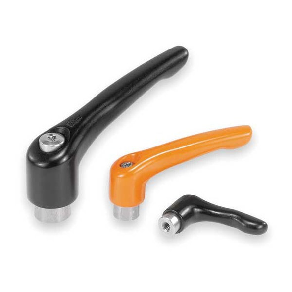 Adjustable Handle, Size: 2 5/16-18, Zinc Black Satin, Comp: Stainless Steel