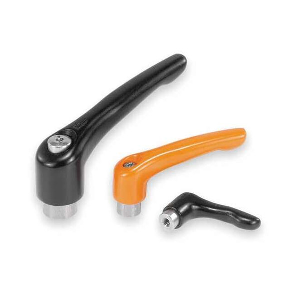 Adjustable Handle, Size: 2 5/16-18, Zinc Black Satin, Comp: Stainless Steel