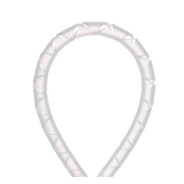 Spiral Wrap, 2 in Max Bundle Dia., 100 ft, Polyethylene, Off White