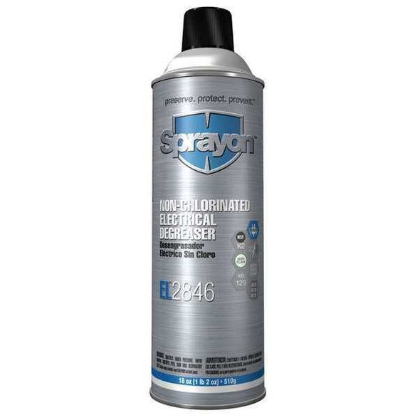 Sprayon Electrical Degreaser, 18 oz Aerosol Spray Can, Liquid S20846000