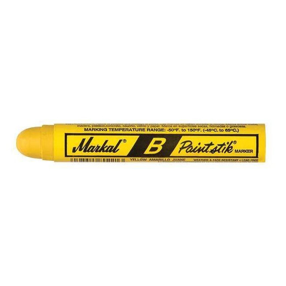 Markal Paint Crayon, Large Tip, Yellow Color Family, 12 PK 80221