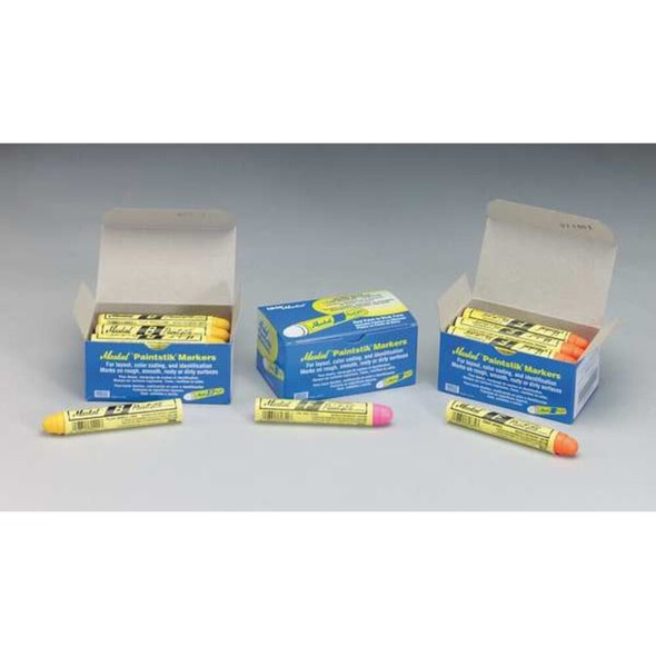 Markal Paint Crayon, Large Tip, Yellow Color Family, 12 PK 80221