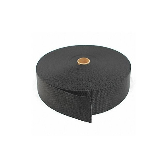 Bulk-Strap Bulk Webbing, 150 ft. x 2 In., 7000 lb., Color: Black N02150BK