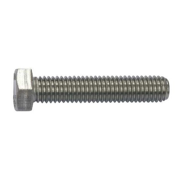 #10-32 x 1/2 in Hex Hex Machine Screw, Plain 18-8 Stainless Steel, 100 PK