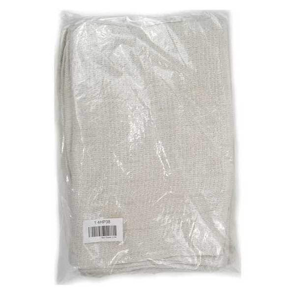 Manufacturer Varies Cotton All-Purpose Terry Cleaning Towels, White, 14 in x 17 in, PK12 51702