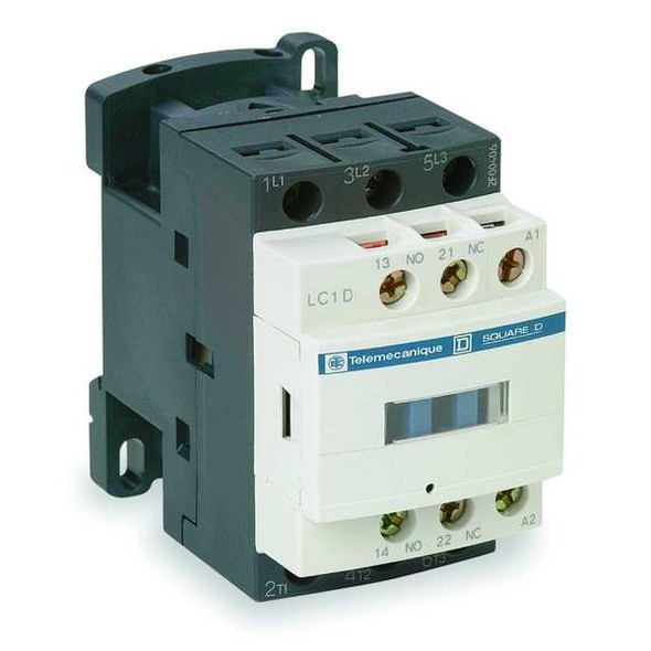 IEC Magnetic Contactor, 1NC/1NO, 208V AC, 3 P, Non-Reversing, Screw Clamp