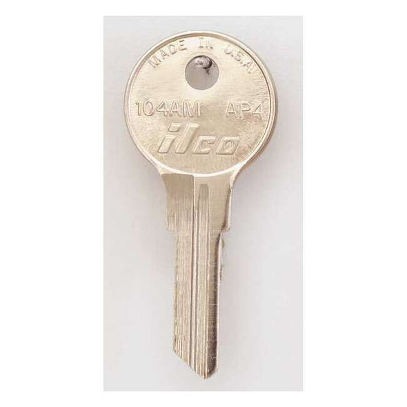 Kaba Ilco Key Blank,Brass,Type AP4,6 Pin,PK10 104AM-AP4