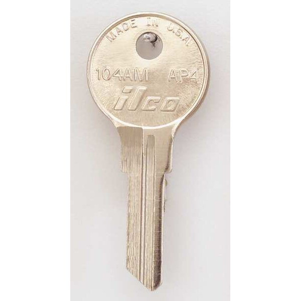 Kaba Ilco Key Blank,Brass,Type AP4,6 Pin,PK10 104AM-AP4
