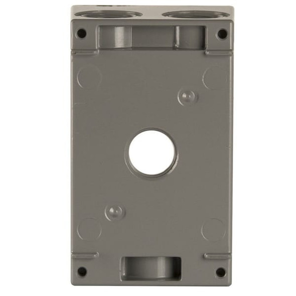Weatherproof Electrical Box, 18.3 cu in, FSS Box Type, 1 Gang, Aluminum, Rectangular Shape