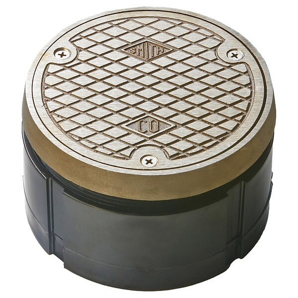 Jay R. Smith Manufacturing Floor Cleanout,Nickel Bronze, 5-3/4 in. 4020NBTOP4-NS