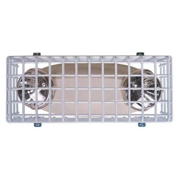 Wire Cage, Steel, Surface Mount, 13 1/2 in W x 4 in H x 5 in D, White