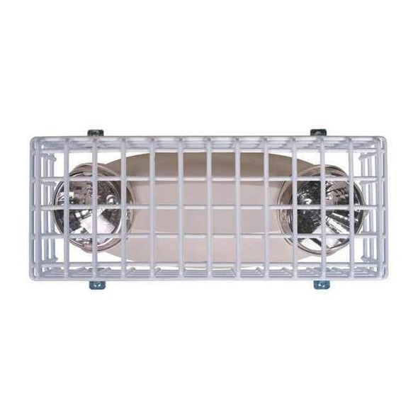 Wire Cage, Steel, Surface Mount, 13 1/2 in W x 4 in H x 5 in D, White