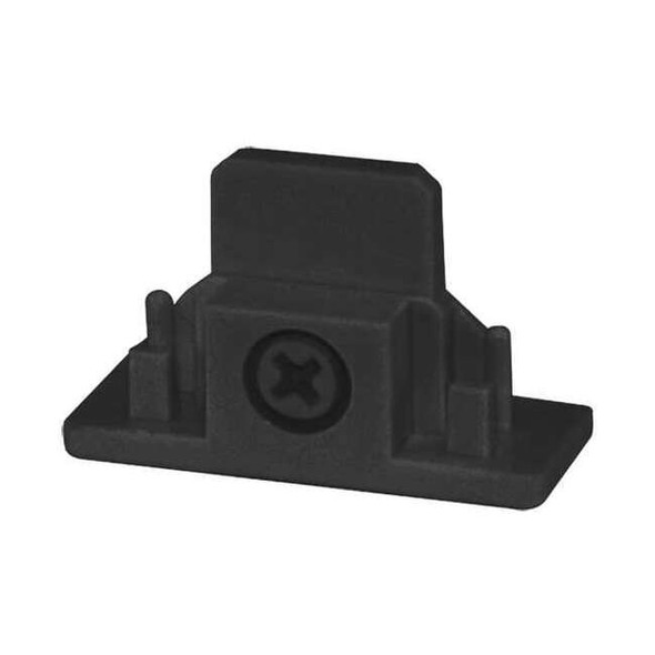 Juno Lighting Track Dead End Connector,Black,1in R28 BL