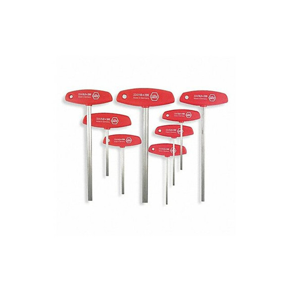 Wiha 8 Piece Metric T-Shape Hex Key Set, 33493 33493