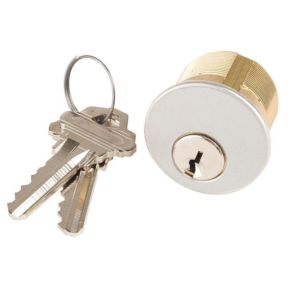Lockset Cylinder, Satin Chrome, Keyway Type Schlage(R) C, 5 Pins