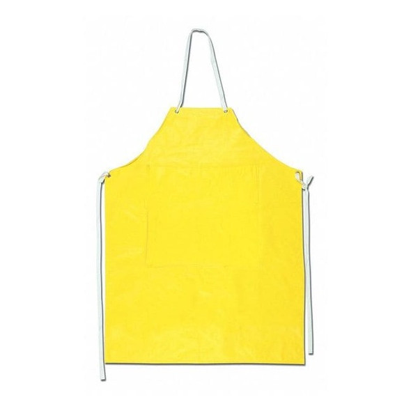 .35Mm Neoprene Nylon Apron, Neoprene/Nylon, Yellow, 45 in, One Size