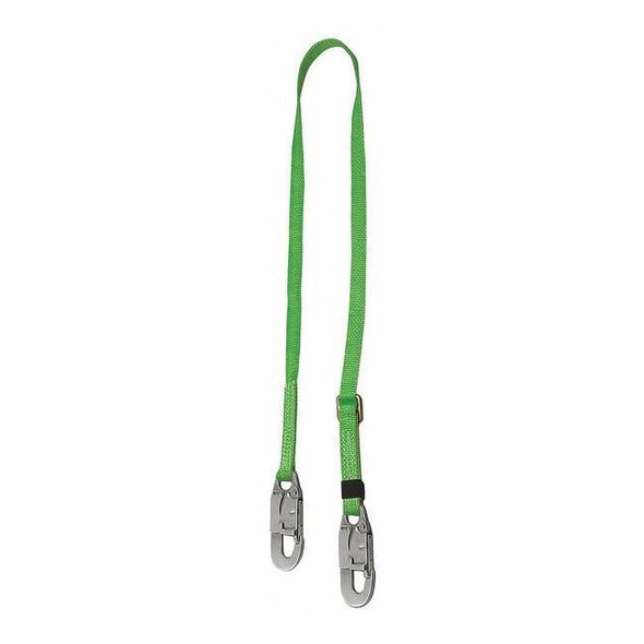 Lanyard, 6 ft Length, Snap Hook, Steel, 1 Leg(s), 310 lb. Weight Capacity