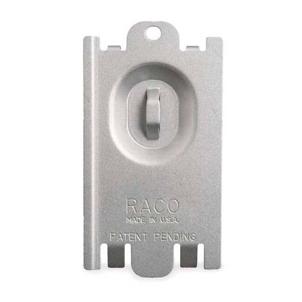 Box Cover, Masonry Box Type, 1 Gang, Galvanized Steel, Blank Cover Type